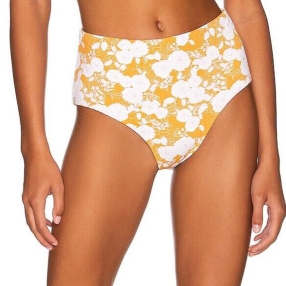 NWT Eberjey Mango Lilac Dita High Waisted Swim Bottom Size Small Reg. $118 - Picture 6 of 6